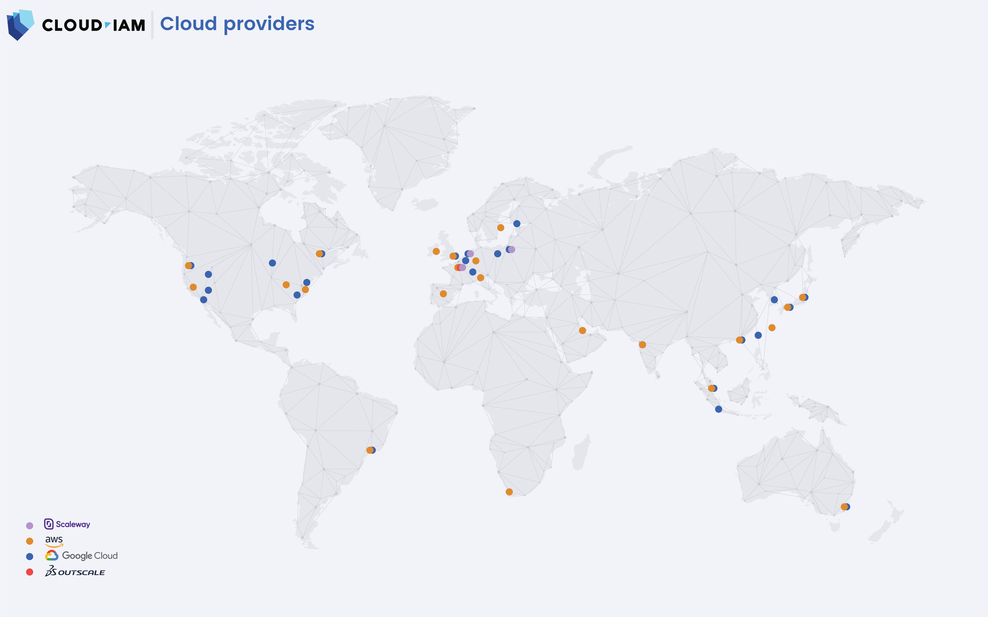 Cloud-IAM - Cloud Providers Map