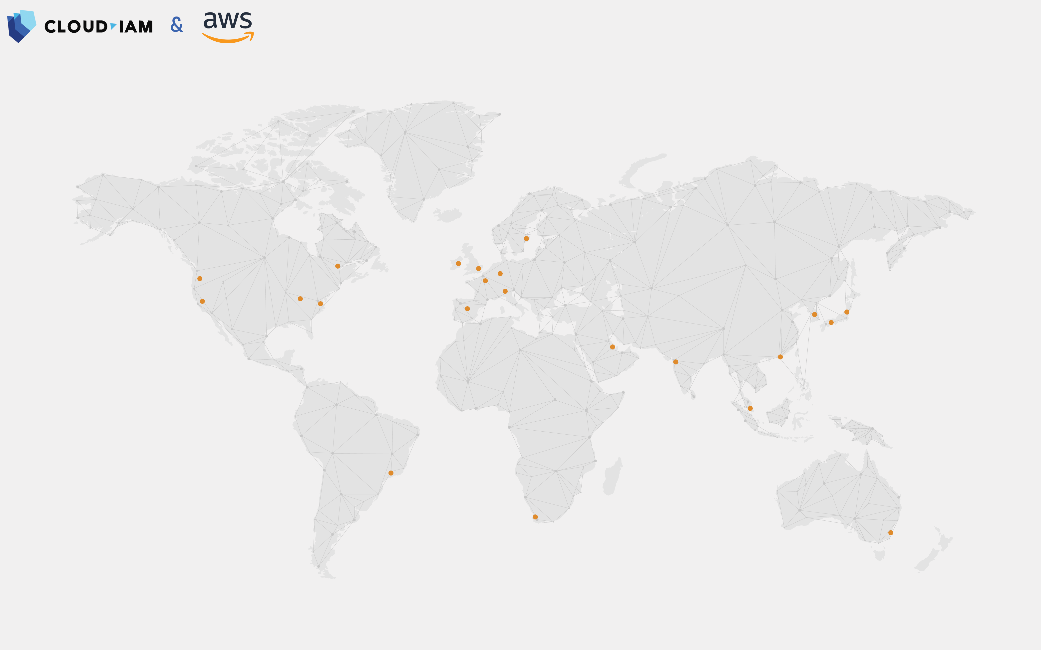Cloud-IAM - AWS Regions Map