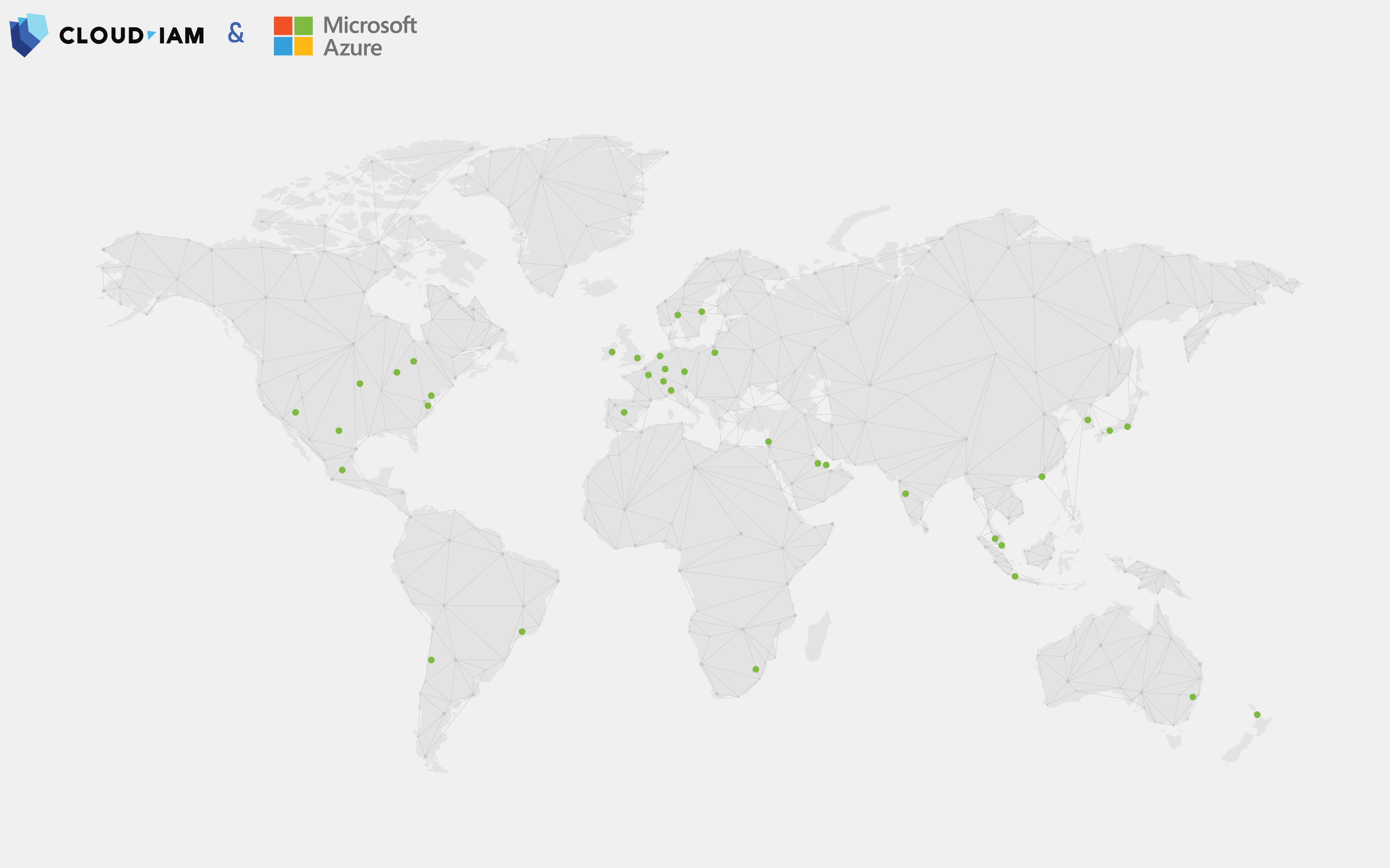 Cloud-IAM - Azure regions map