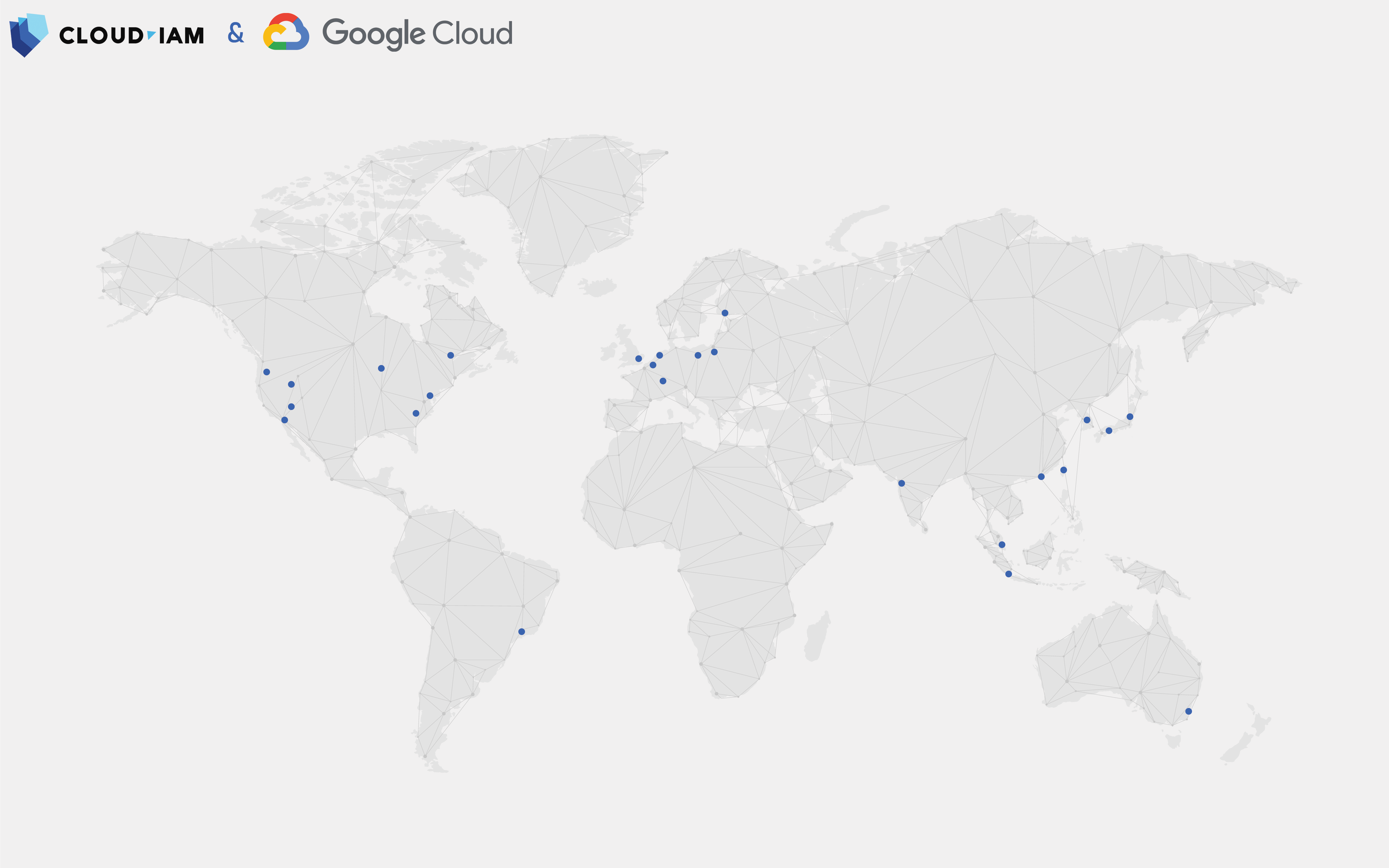 Cloud-IAM - GCP Regions Map