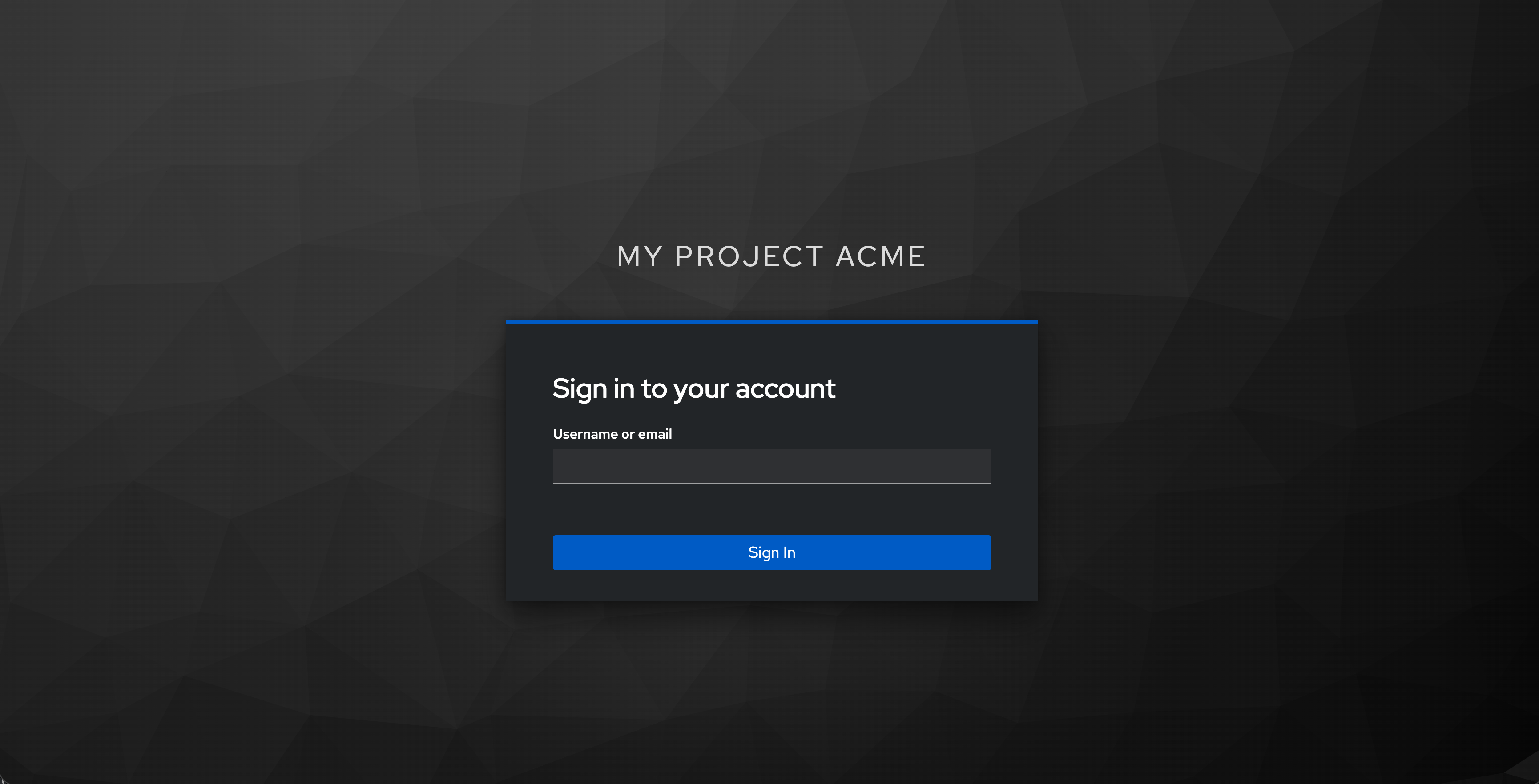 Keycloak - Login form