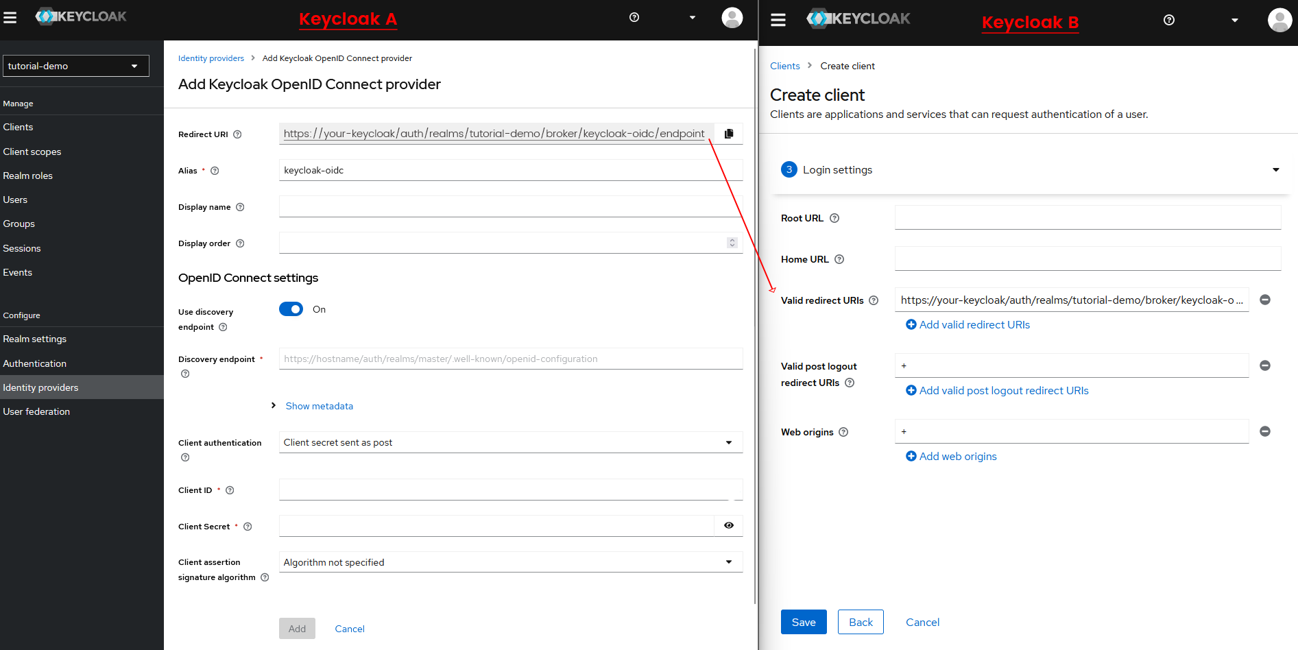 [Keycloak Console] - Configure login settings