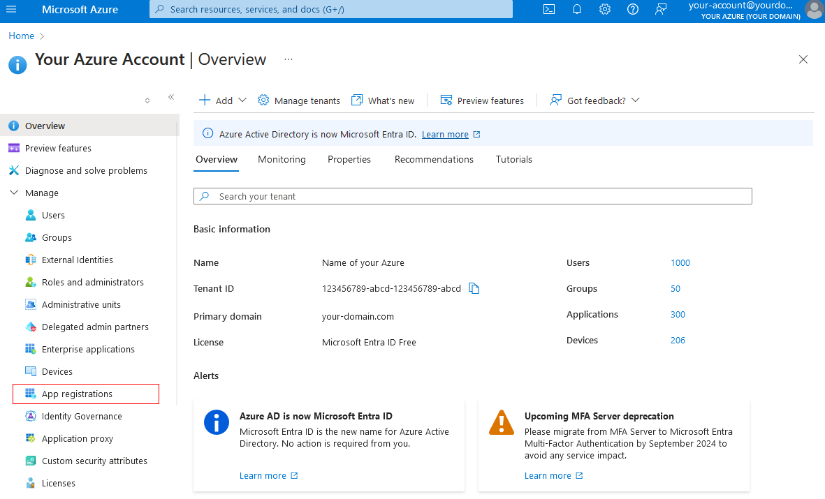 [Azure Portal] - Microsoft Entra ID Overview