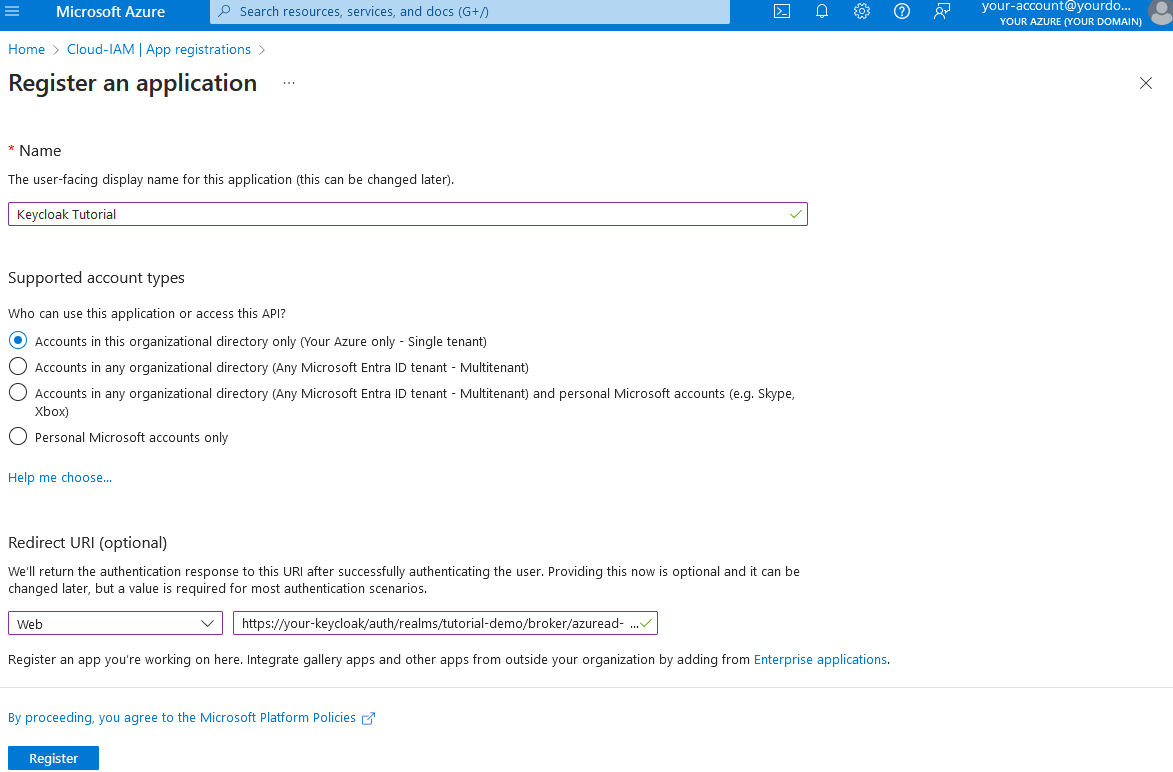 [Azure Portal] - Configure Microsoft Entra ID / Azure AD