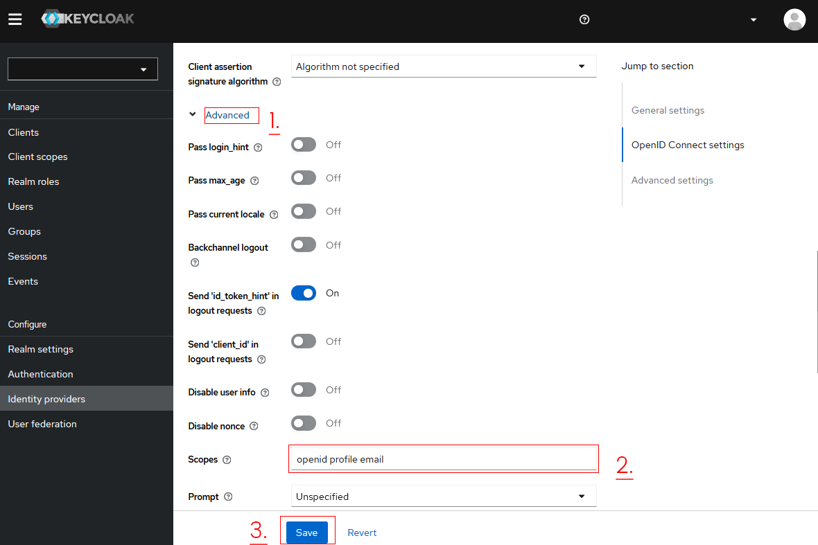 [Keycloak Console] - Define scope from Microsoft Entra ID / Azure AD