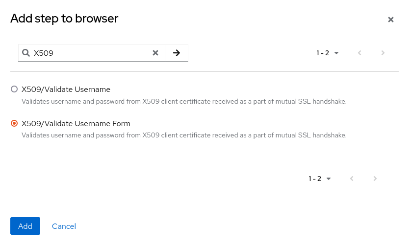 X509/Validate Username Form